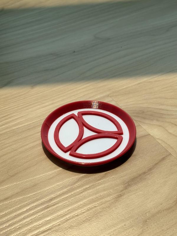 Triquetra Petal Coaster – Sacred Geometry Inspired