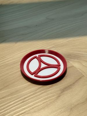 Triquetra Petal Coaster – Sacred Geometry Inspired