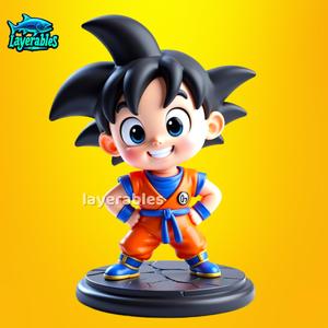 Chibi Goku 3D Print STL – Cute Saiyan Figure for Collectors – Anime STL File