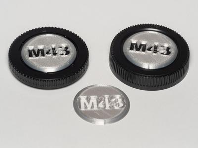 Cap Labels for Micro Four Thirds Lens Rear and Body Caps