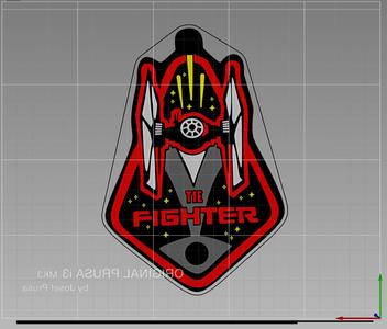 Tie Fighter Patch - Single Nozzle Color Print