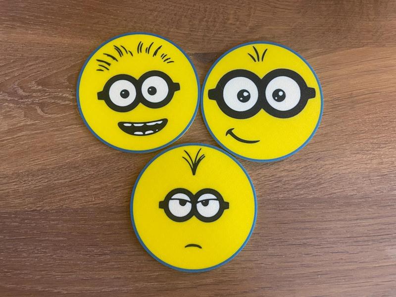 Minion Coaster / Set of 3 / Despicable Me / 