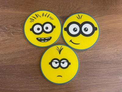 Minion Coaster / Set of 3 / Despicable Me / 