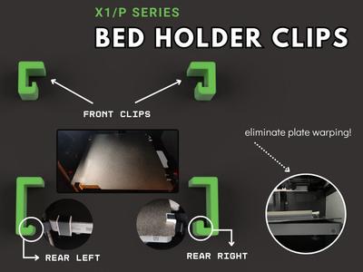Bambulab bed holder clips