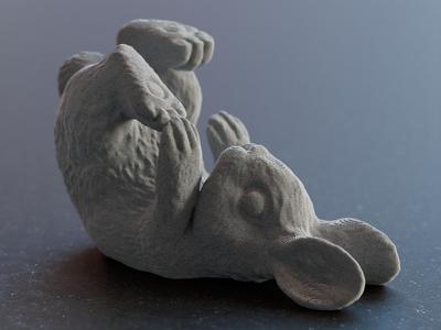 Cute easter Bunny Rabbit playing with feet