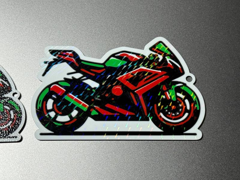 Racing Motorcycle - Keychain - Multicolor