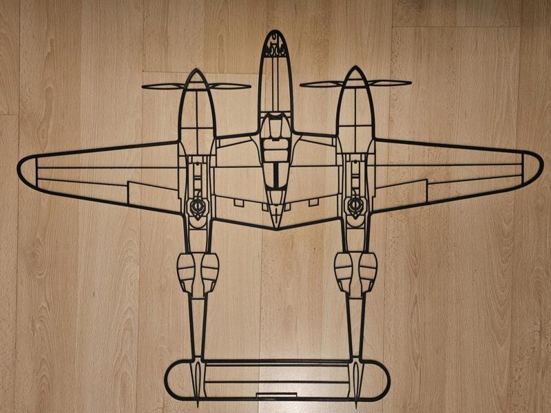 P38 Lightning Wallart (Large) 