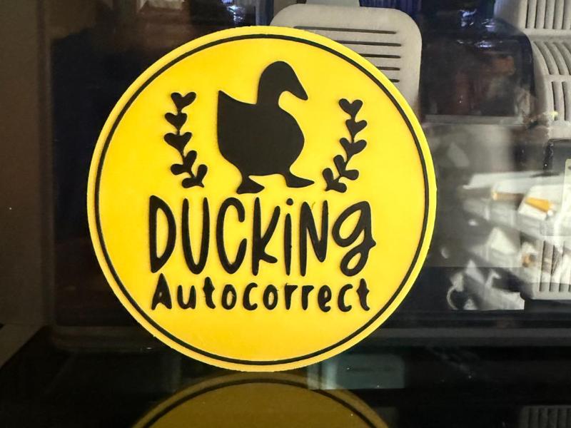 DUCKING AUTOCORRECT COASTER