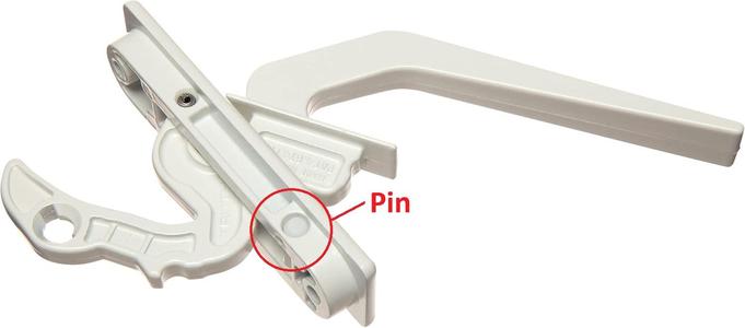 Plastic Replacement Pin for Casement Locking Handle
