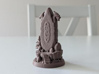 Mystic Rune Monolith – 3D Diorama Sculpture