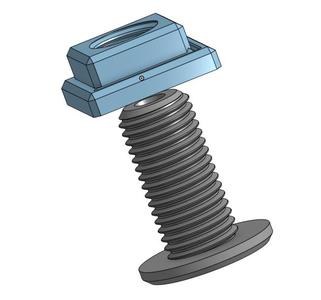Foot/base for Alberts 432140 Angle profile
