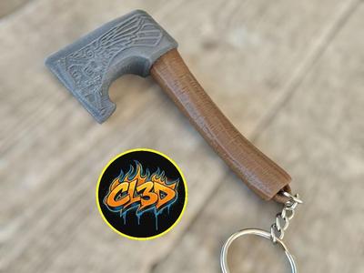 Viking Axe Keychain