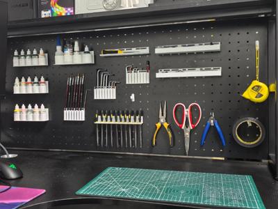 Pegboard Accessories Collection (Universal Round Holes)