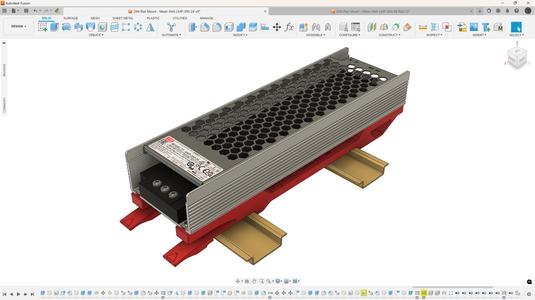 Mean Well UHP-350-XX PSU DIN Rail Mount