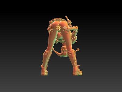 CLASSIC HARLEY QUINN - EROTIC MINIATURE 75 MM SCALE