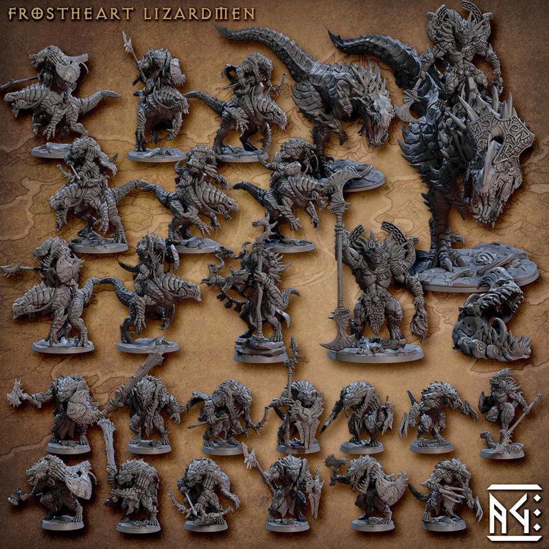 Frostheart Lizardmen (Complete Set - 45)