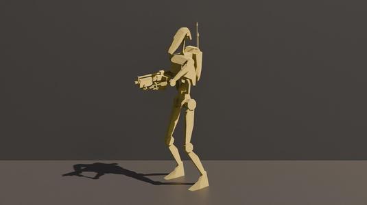B1 Battle Droid Low Poly - Star Wars Home Decoration