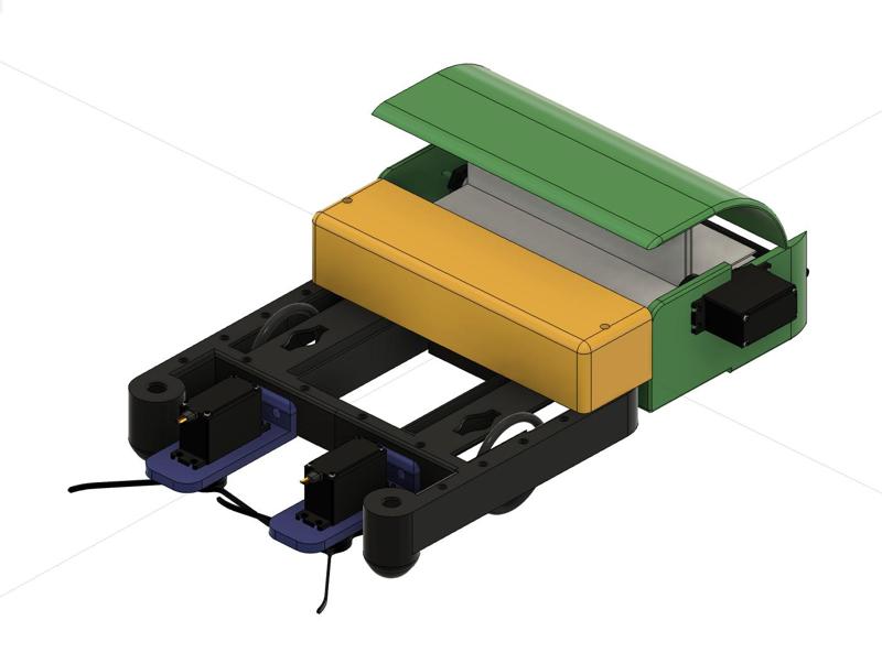 XRP Chasis Based Robot Vaccum Cleaner (With Sensor Mounts)