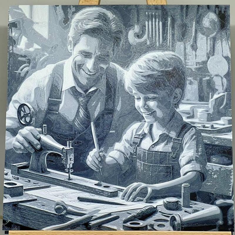 Tinkering in the shop with dad #1