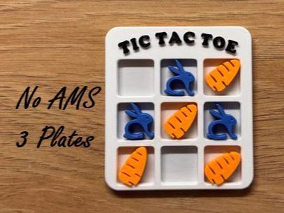 Easter Tic Tac Toe | Bunny and Carrot game pieces