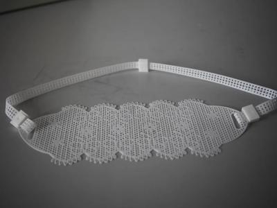 Lace Eye Mask 3D Printed Fabric