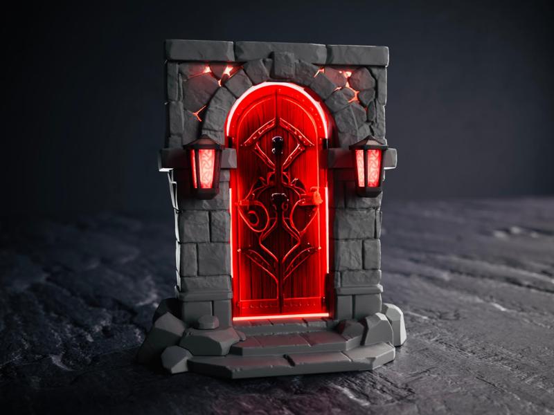 Dungeon Gate Phone Stand