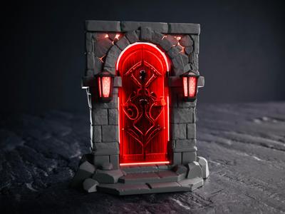 Dungeon Gate Phone Stand