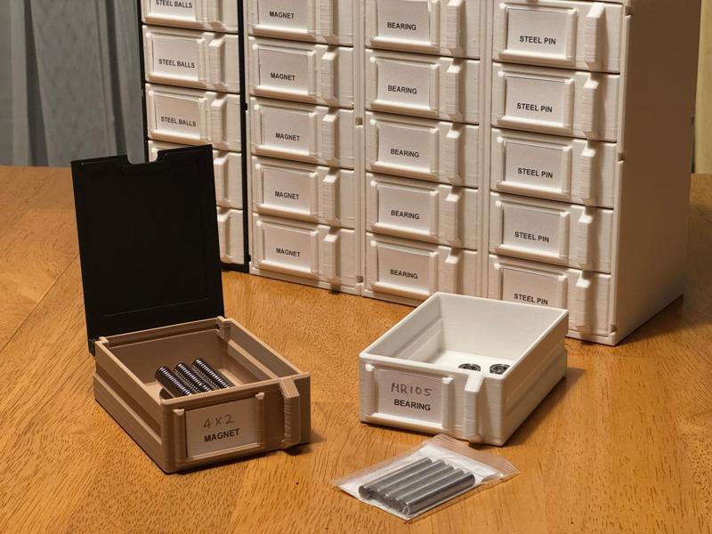 stackable small part organizer drawer system