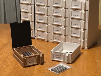 stackable small part organizer drawer system