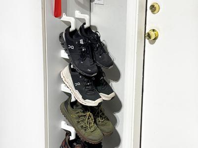 Wall-Mounted Shoe Hooks