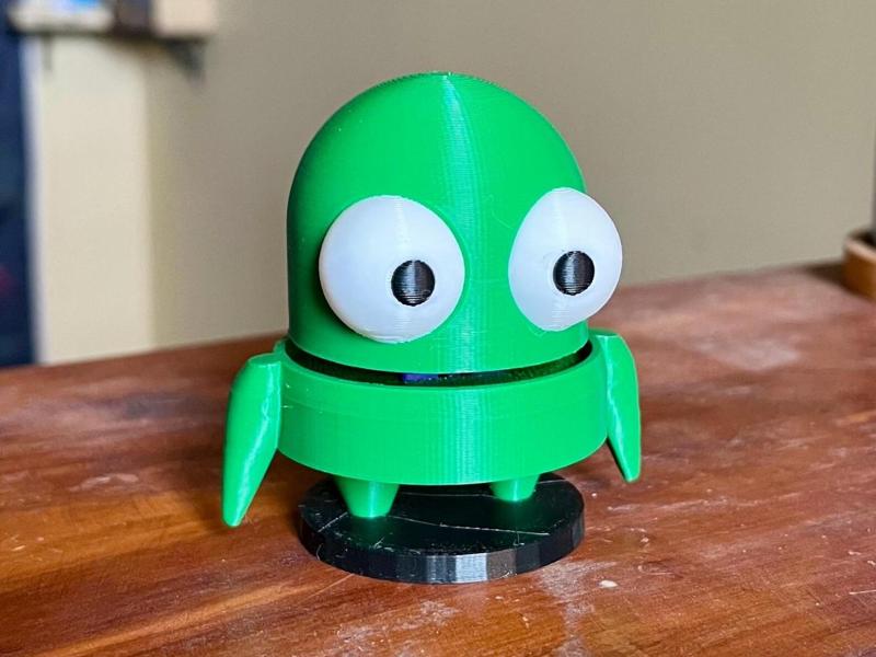 Robot Companion Fidget Clicker Key Cap Figure