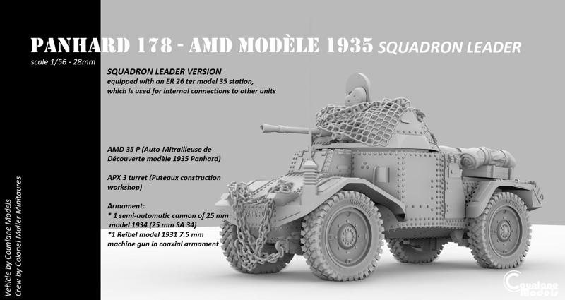 Panhard 178 SQUADRON LEADER, 3 different variations in this pack