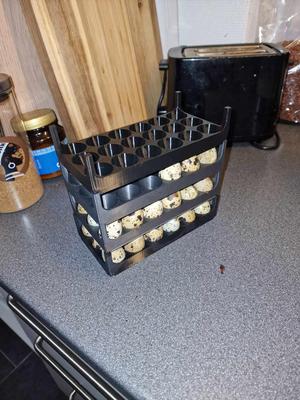 Stackable quail egg holder