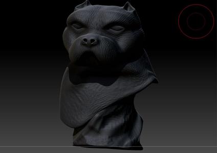 Bust dog
