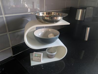 Simple Half Moon Kitchen Stand