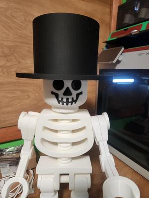 Lego-Like Top Hat 101 for Mega Skeleton/Mini Figure