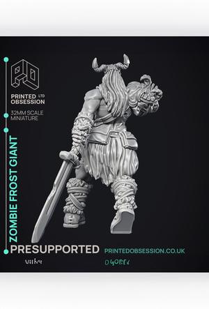 Zombie Frost Giant - Giant - PRESUPPORTED - 32mm Scale 