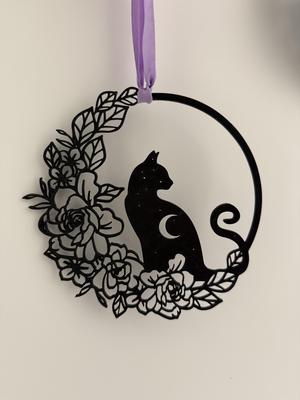 Mystic Moon Cat Wreath