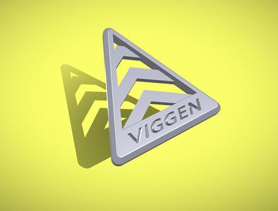 Fender Badge - Skeleton - Saab Viggen