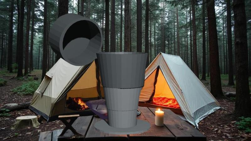 Telescopic cap for Camping