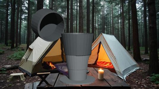 Telescopic cap for Camping