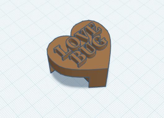 Love Bug Heart Shaped Jumping Spider Hide