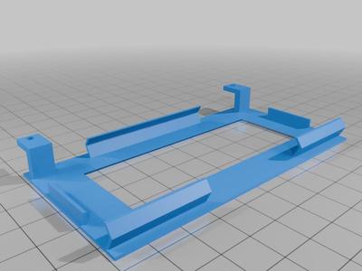 2004A display mounting frame distribution box (din rail) (6 Modul)