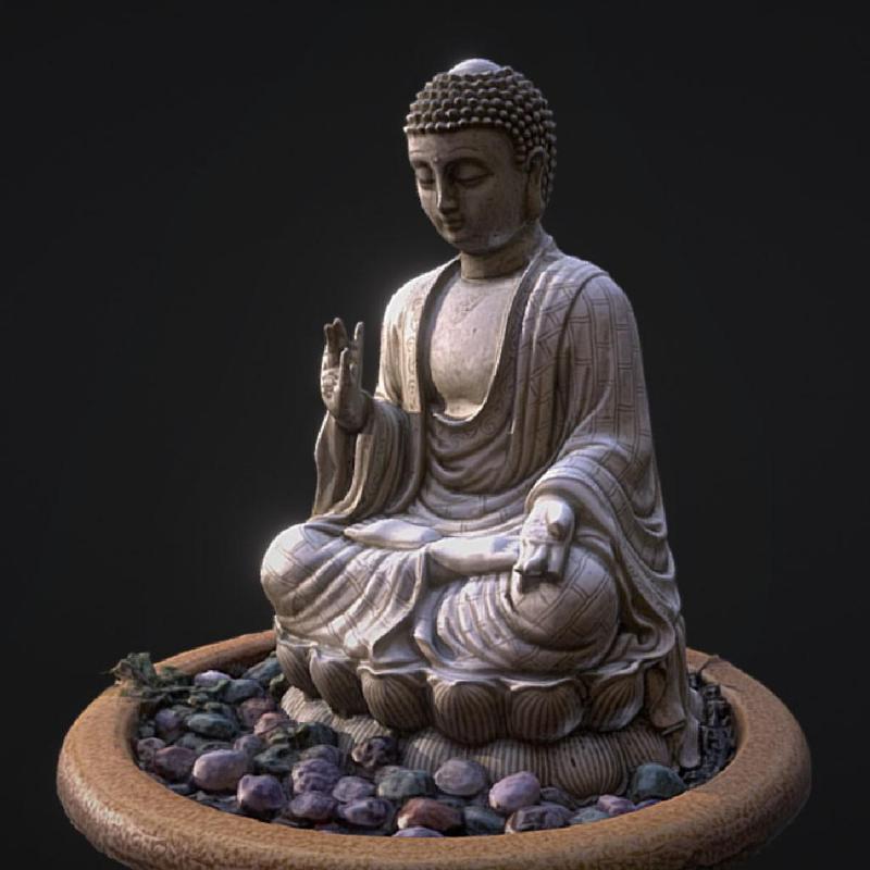 Bouddha statue photoscanned
