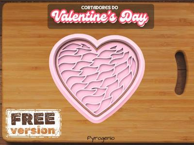 Valentine's Day Heart with Leaves Cookie Cutter