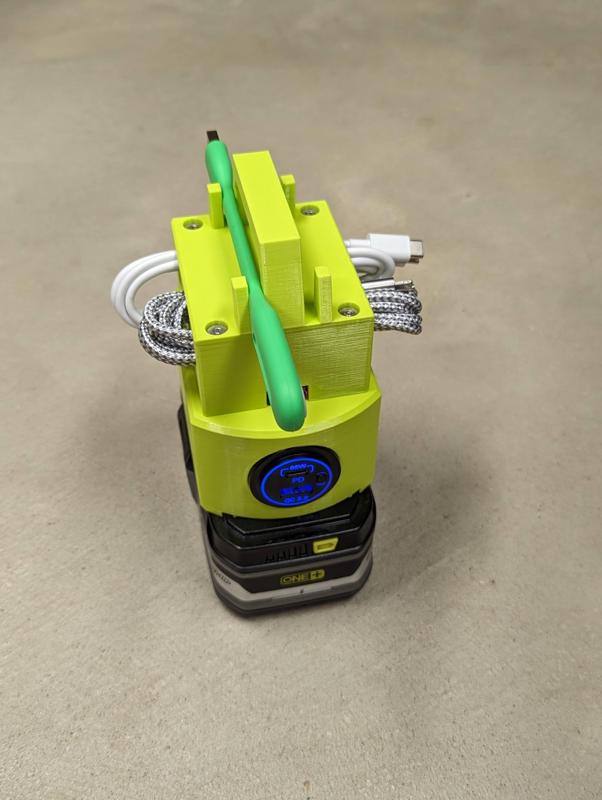 USB-C 65W Charger compatible with Ryobi 18v
