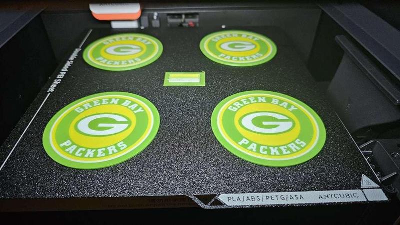 Packers coasters (for multicolor printers)