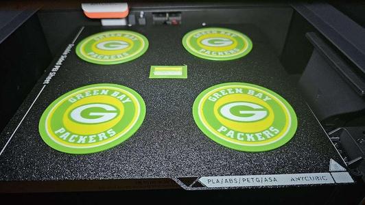 Packers coasters (for multicolor printers)