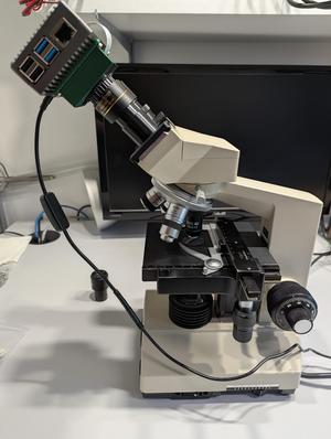 Customizable microscope camera case for Raspberry pi HQ cam