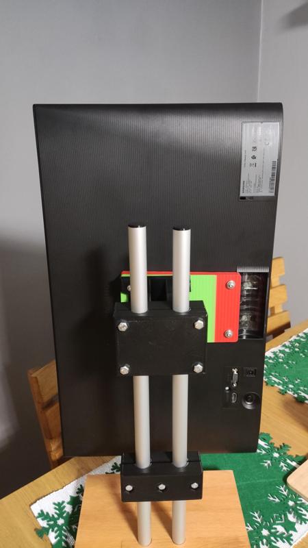 Adapter for Mounting the Samsung S24F35 Monitor in a Vertical Position.